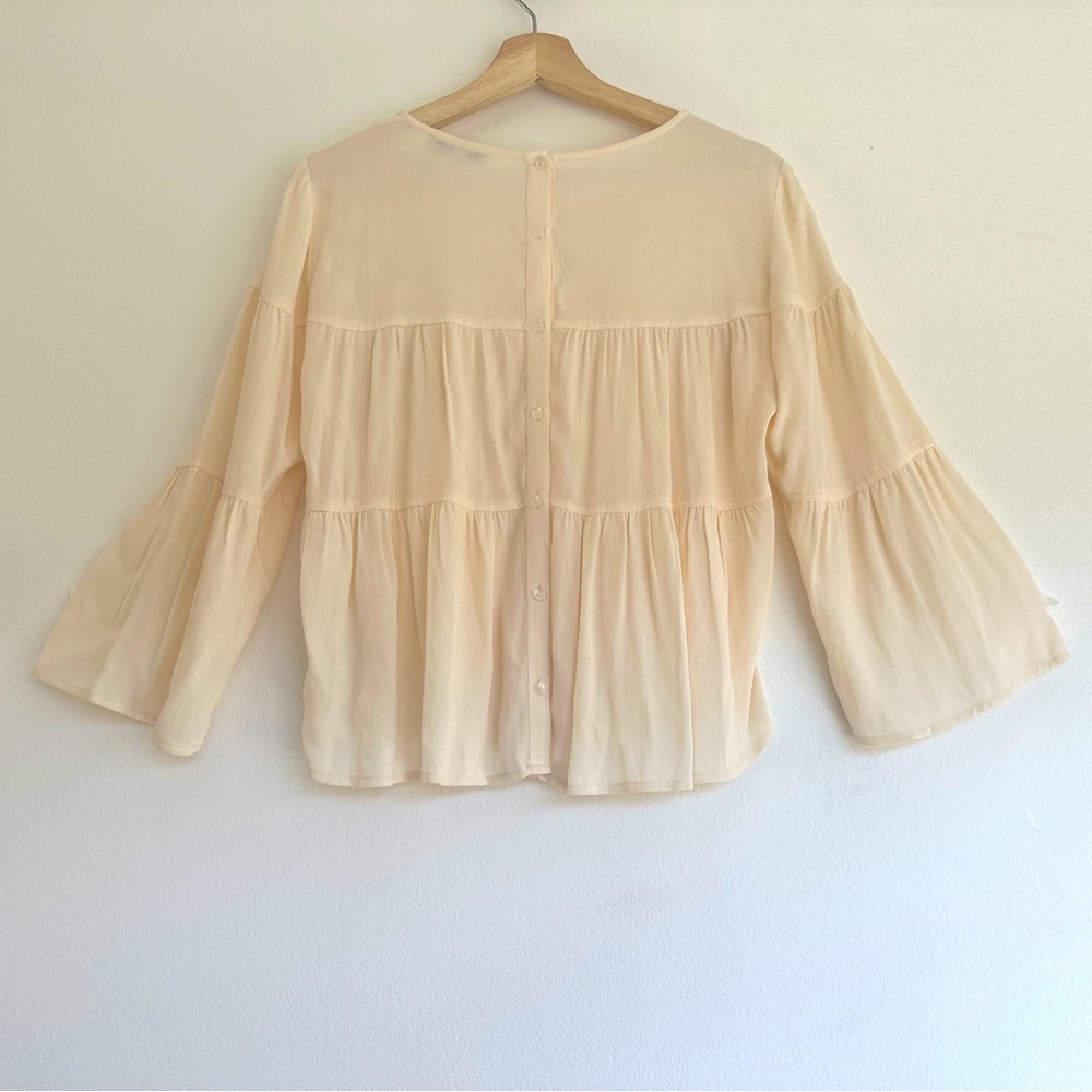 Madewell Tiered Button-Back Top - Picture 7 of 12